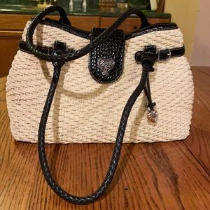 Large Summer Brighton bag leather trim. Like new